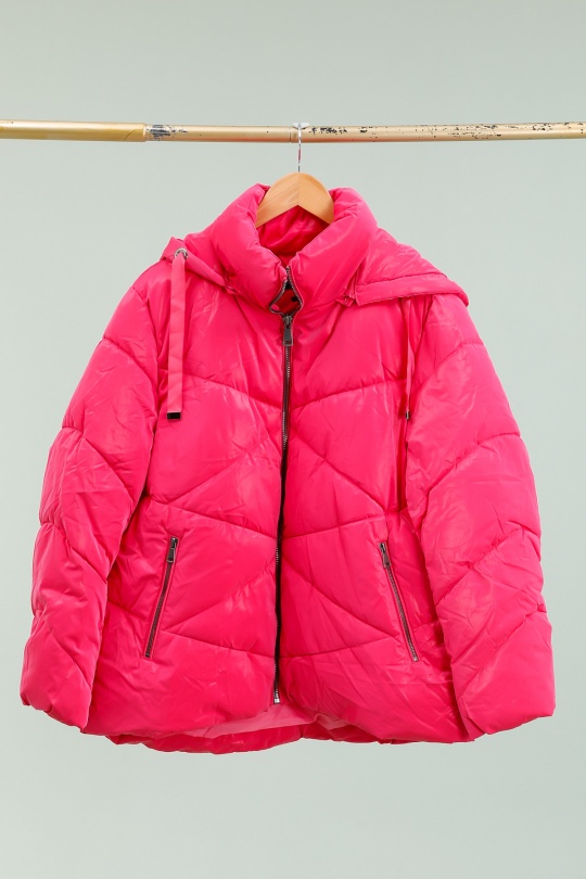 Manteaux Femme Ecru Piment Rouge XZ-13 Efashion Paris