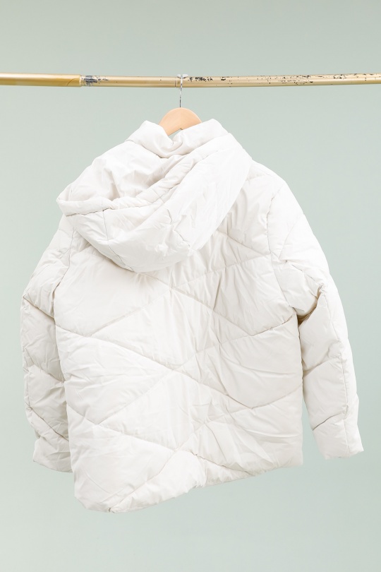 Manteaux Femme Ecru Piment Rouge XZ-13 Efashion Paris