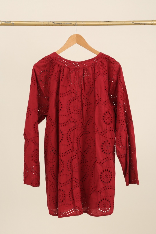 Chemises & blouses Femme Bordeaux Piment Rouge TU1111 Efashion Paris