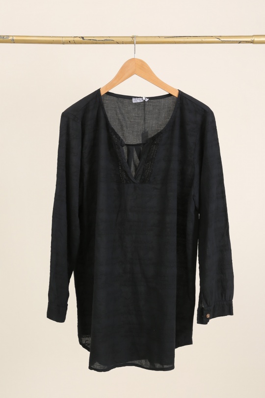 Chemises & blouses Femme Noir Piment Rouge TU1104 Efashion Paris