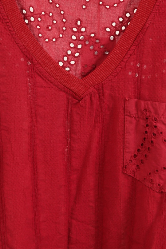 Tops Femme Bordeaux Piment Rouge TU1105 Efashion Paris