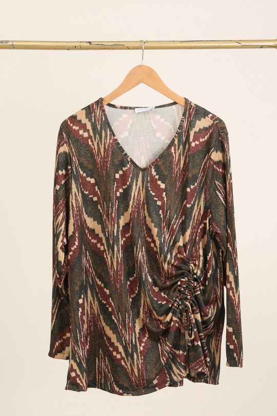 Tops Femme Camel Piment Rouge TU7002 Efashion Paris