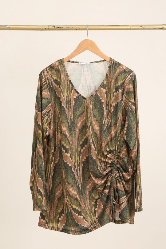 Tops Femme Camel Piment Rouge TU7002 Efashion Paris