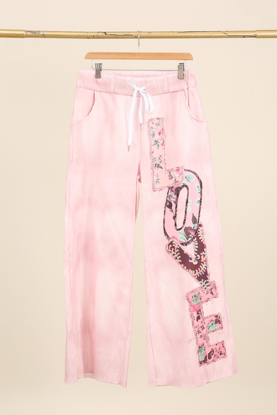 Pantalons Femme Rose Piment Rouge P6729 #c Efashion Paris