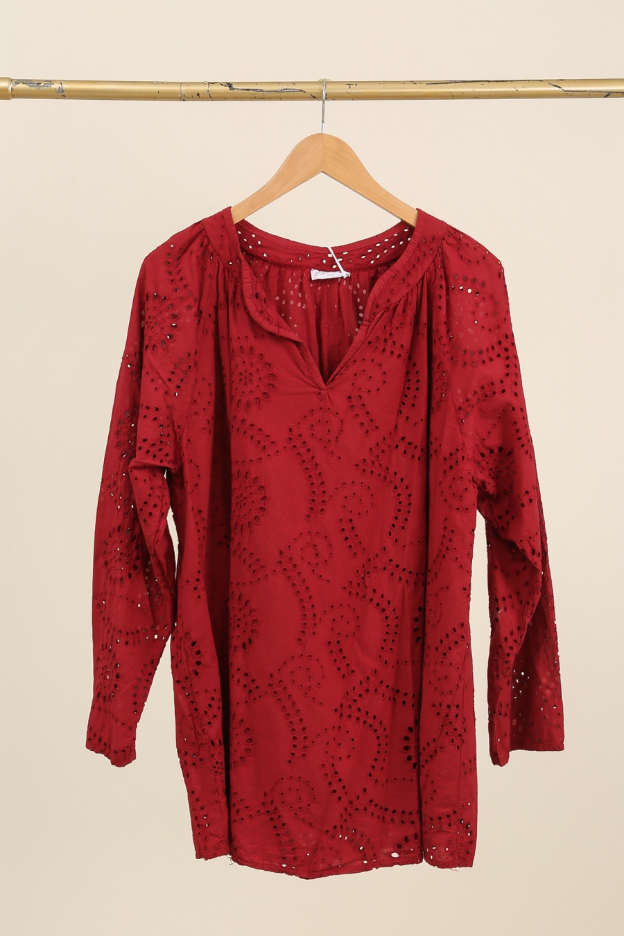 Chemises & blouses Femme Bordeaux Piment Rouge TU1111 #c Efashion Paris