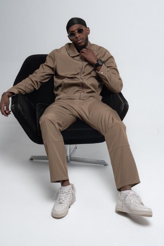Ensemble pantalon Homme Marron KENZARRO F-8174 Efashion Paris