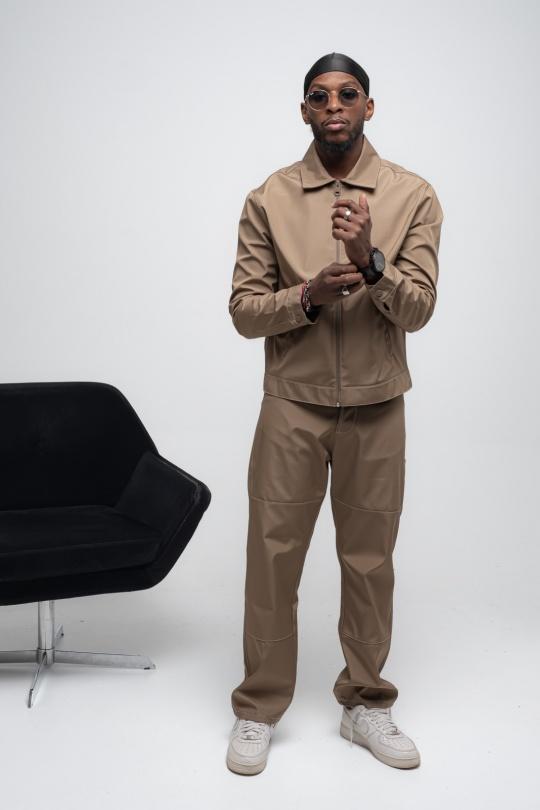 Ensemble pantalon Homme Marron KENZARRO F-8174 Efashion Paris