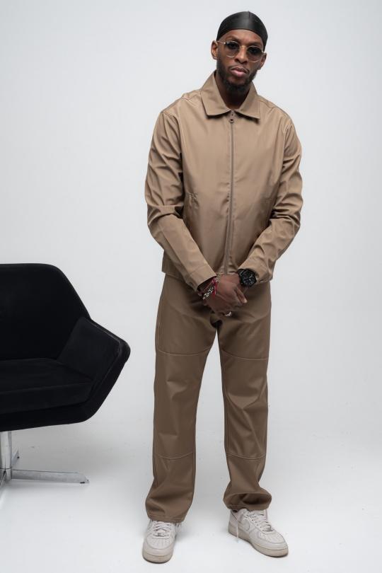 Ensemble pantalon Homme Marron KENZARRO F-8174 Efashion Paris