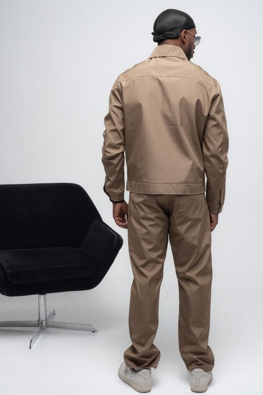 Ensemble pantalon Homme Marron KENZARRO F-8174 Efashion Paris