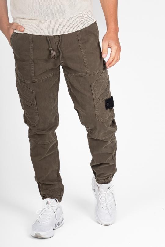 Pantalons Homme Kaki KENZARRO C-008 Efashion Paris