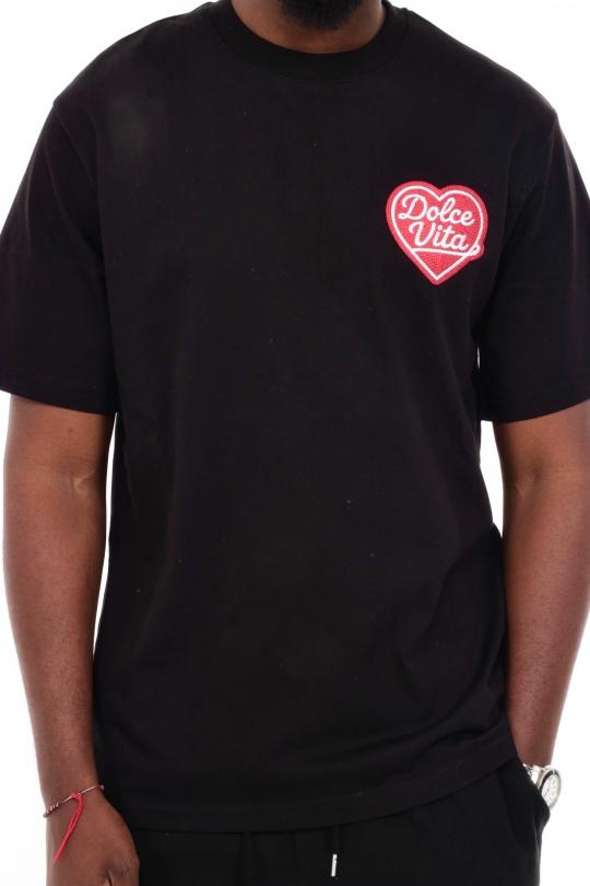 T-shirts Homme Noir KENZARRO F-8219 Efashion Paris