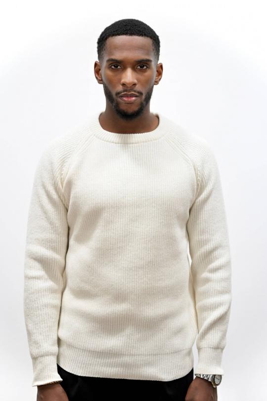 Pulls Homme Noir KENZARRO LD-69092 Efashion Paris