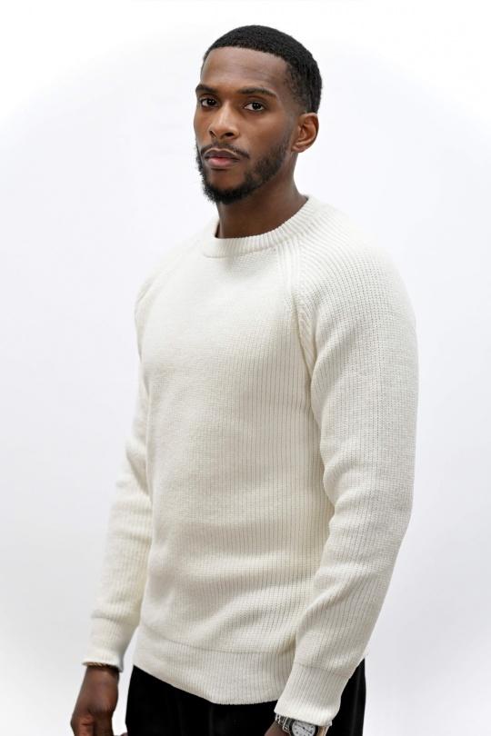 Pulls Homme Noir KENZARRO LD-69092 Efashion Paris