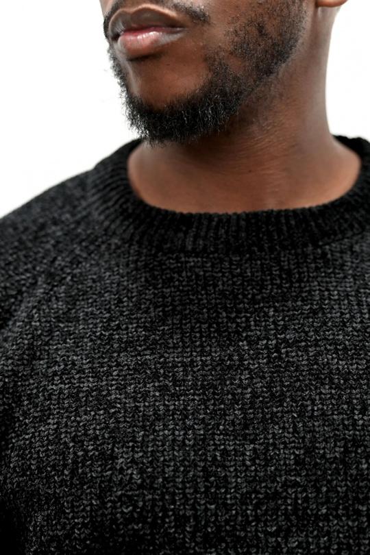 Pulls Homme Noir KENZARRO LD-69092 Efashion Paris