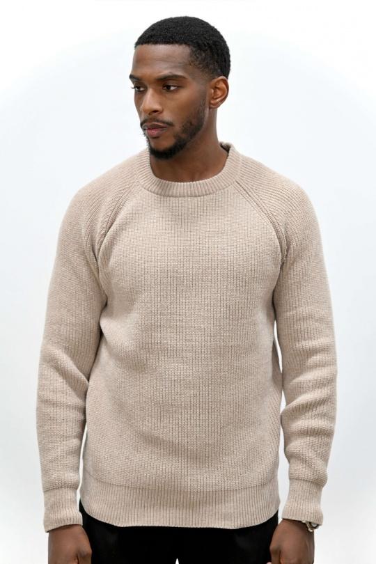 Pulls Homme Noir KENZARRO LD-69092 Efashion Paris