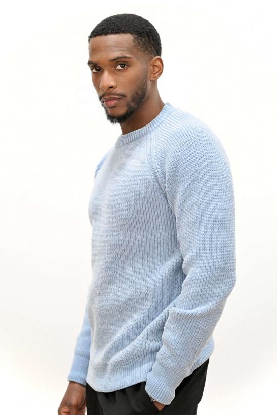 Pulls Homme Noir KENZARRO LD-69092 Efashion Paris