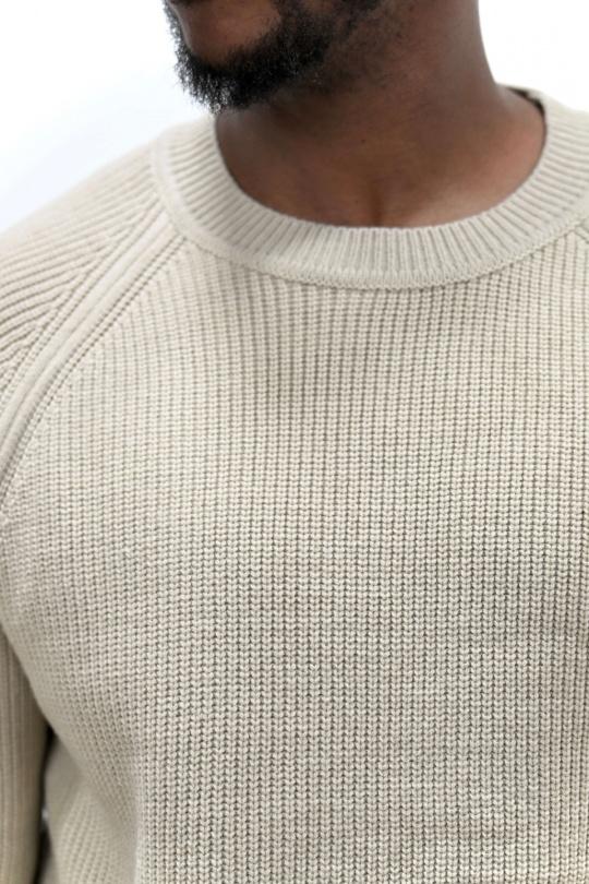 Pulls Homme Beige KENZARRO LD-69089 Efashion Paris