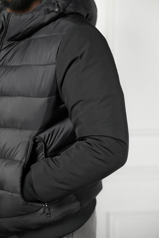 Down jackets Men Black KENZARRO XZ-62203 Efashion Paris