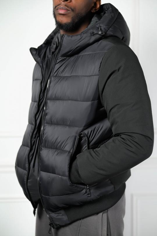 Down jackets Men Black KENZARRO XZ-62203 Efashion Paris