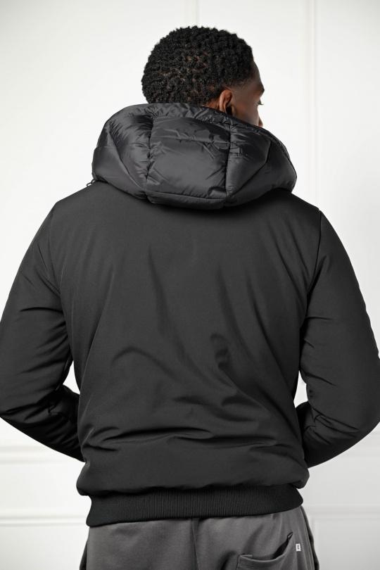 Down jackets Men Black KENZARRO XZ-62203 Efashion Paris