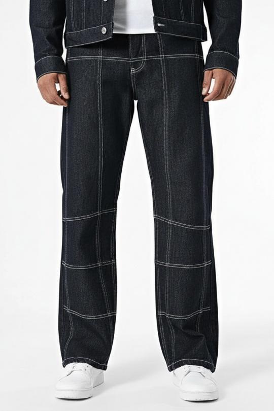 Ensemble pantalon Homme Bleu jean KENZARRO KZ-F8186 Efashion Paris