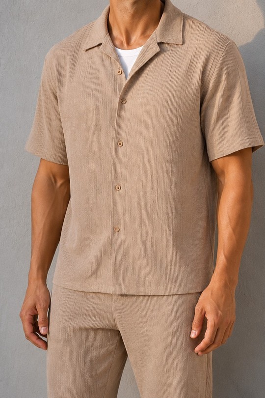  Pants set Men Beige KENZARRO BE-8179 Efashion Paris