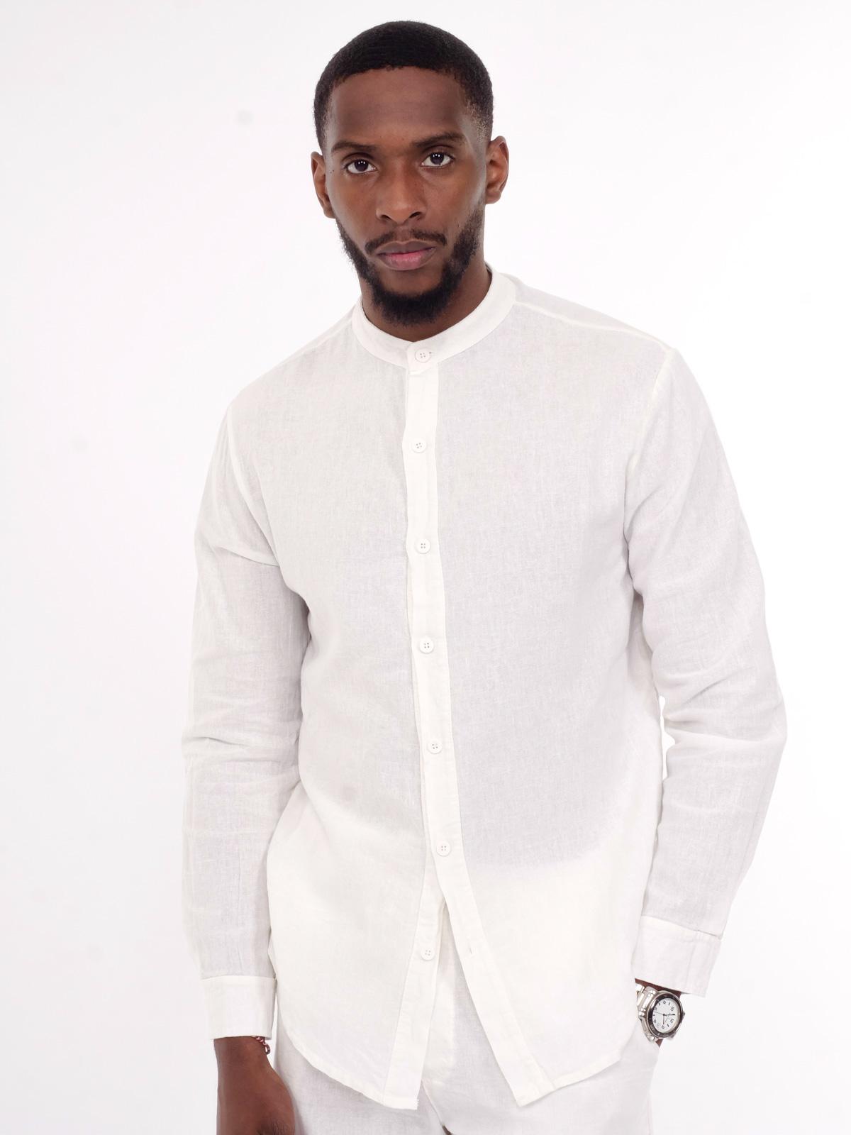 Chemises Homme Blanc KENZARRO KZ-053 #c Efashion Paris