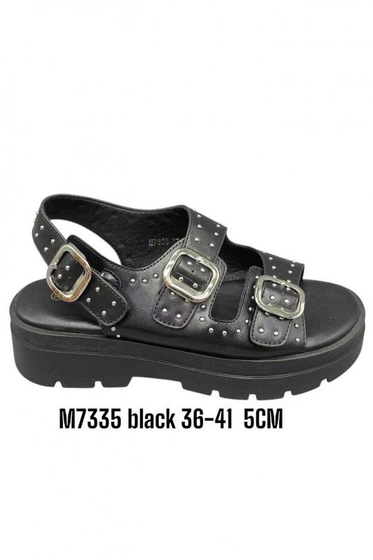 Compensées Chaussures Noir ALTAMODA SHOES M7335 Efashion Paris