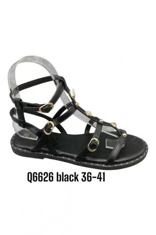 Sandales Chaussures Noir ALTAMODA SHOES Q6626 Efashion Paris