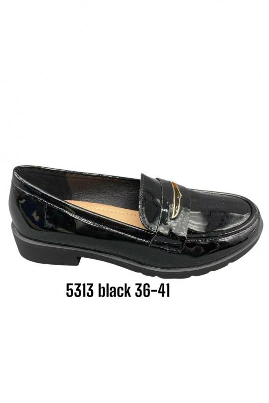 Mocassins Chaussures Noir ALTAMODA SHOES 5313 Efashion Paris