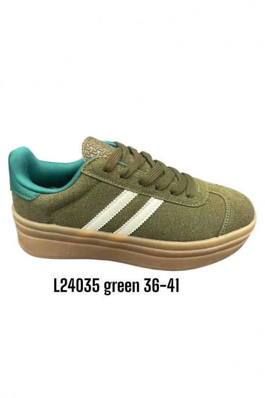 Baskets Chaussures Kaki ALTAMODA SHOES L24035 Efashion Paris