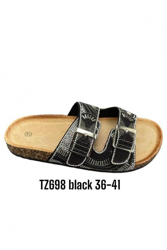 Sandals Shoes Black ALTAMODA SHOES TZ698 Efashion Paris