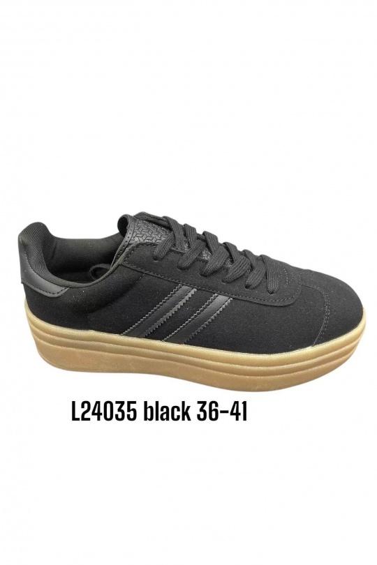 Baskets Chaussures Noir ALTAMODA SHOES L24035 Efashion Paris
