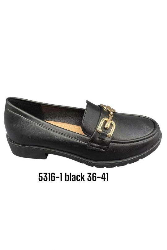 De cuña Zapatos Black ALTAMODA SHOES 5316-1 Efashion Paris