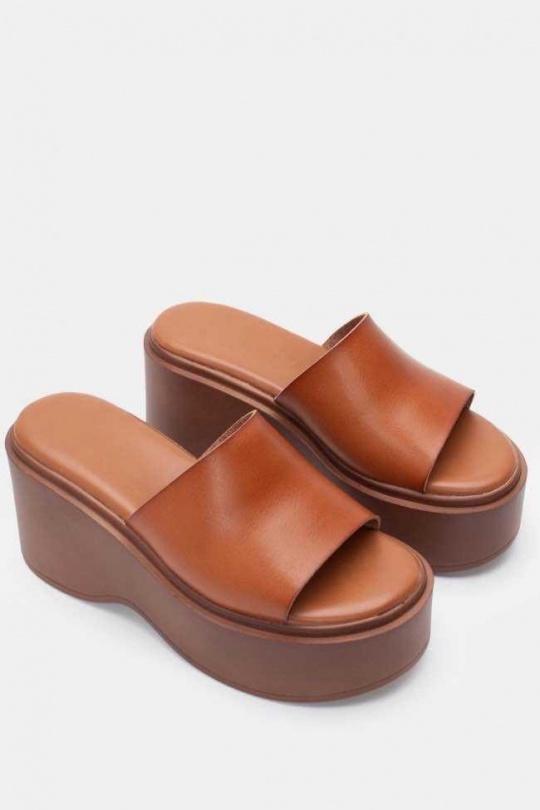 Compensées Chaussures Caramel ALTAMODA SHOES 7316 Efashion Paris