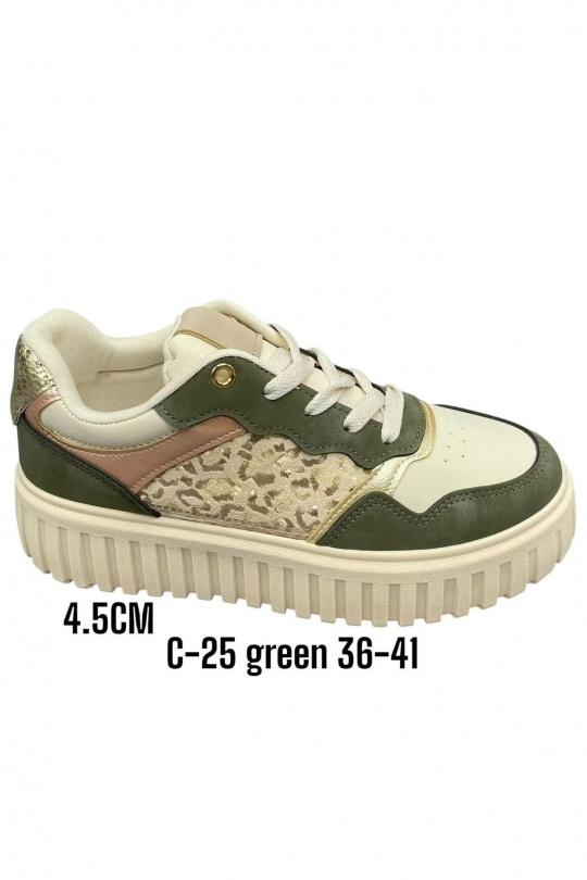 Sneakers Scarpe Green ALTAMODA SHOES C-25 Efashion Paris