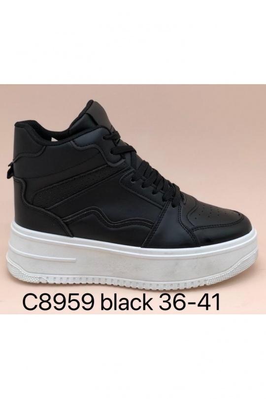 Baskets Chaussures Noir ALTAMODA SHOES C8959 Efashion Paris