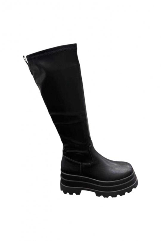 Bottes Chaussures Noir ALTAMODA SHOES RQ-82 Efashion Paris