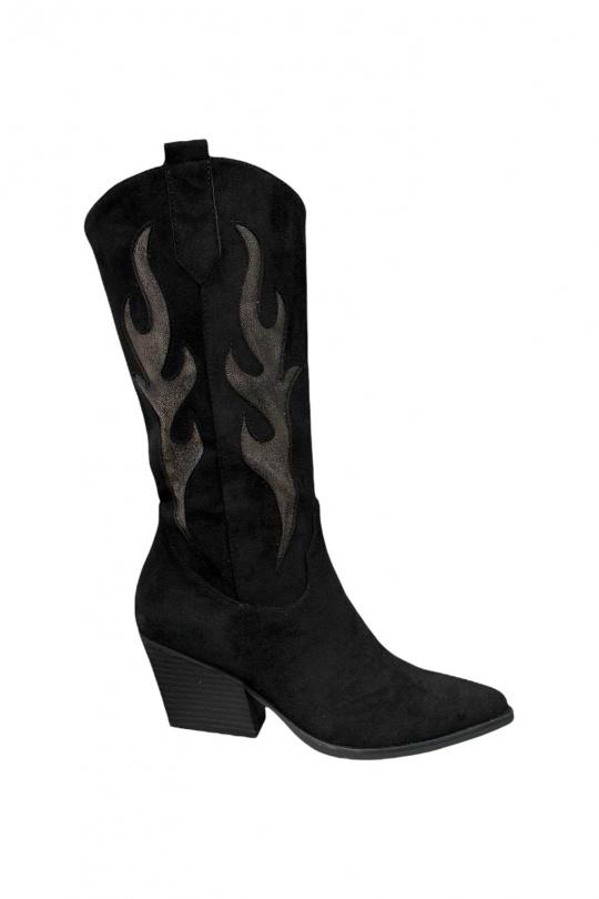 Bottes Chaussures Noir ALTAMODA SHOES HQ-02 Efashion Paris