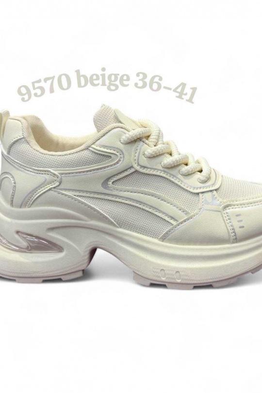 Baskets Chaussures Beige ALTAMODA SHOES 9570 Efashion Paris