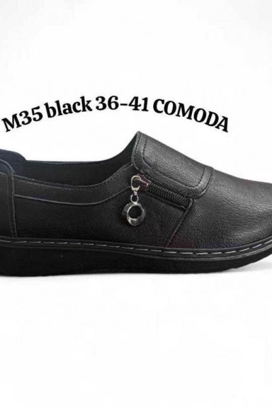 Mocassins Chaussures Noir ALTAMODA SHOES M35 Efashion Paris