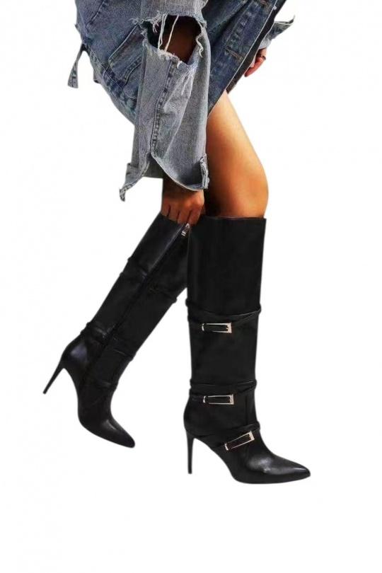 Bottes Chaussures Noir ALTAMODA SHOES J6181 Efashion Paris