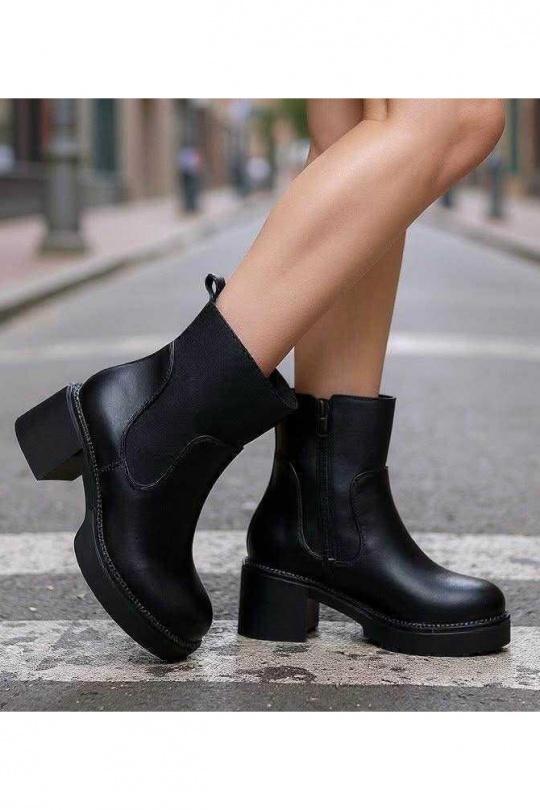 Bottines Chaussures Noir ALTAMODA SHOES Y2101 Efashion Paris