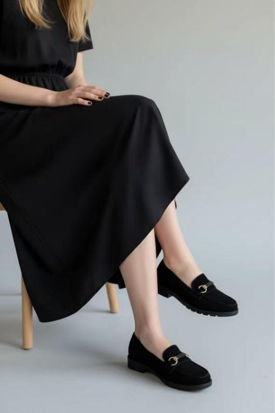 Mocassins Chaussures Noir ALTAMODA SHOES (Mia Shoes) 5321 Efashion Paris