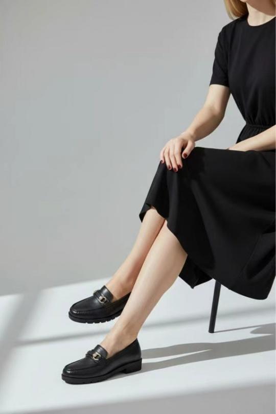 Mocassins Chaussures Noir ALTAMODA SHOES (Mia Shoes) 5321 Efashion Paris