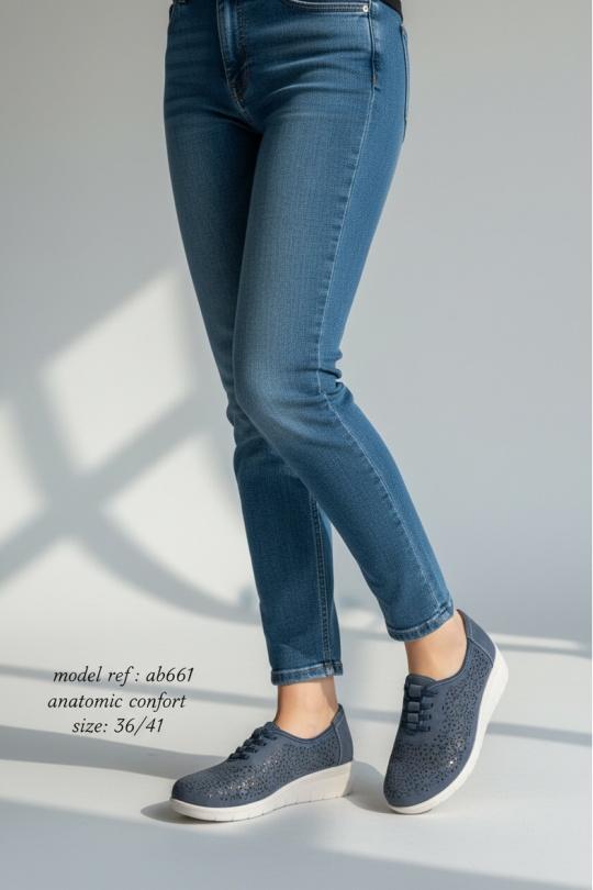 Derbies Chaussures Bleu ALTAMODA SHOES (Mia Shoes) AB661-HAUTEUR 4 CM Efashion Paris