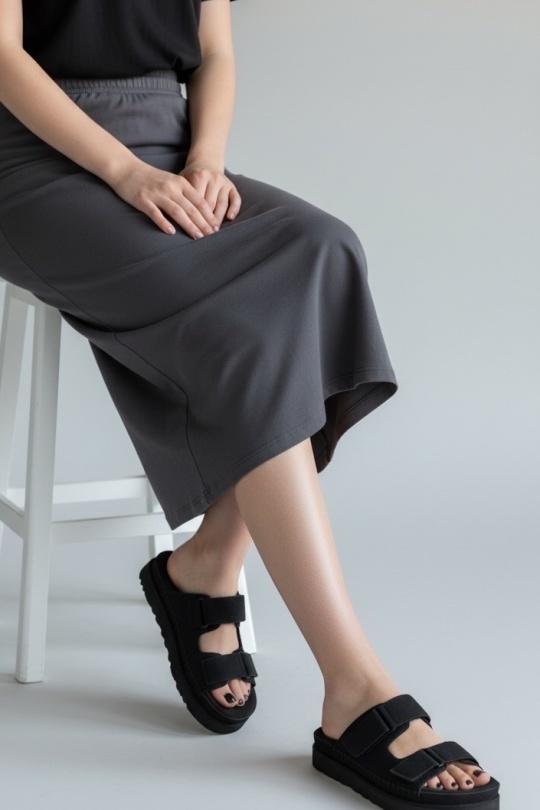 Chaussons, pantoufles Chaussures Noir ALTAMODA SHOES (Mia Shoes) P1262- HAUTEUR 4 CM Efashion Paris