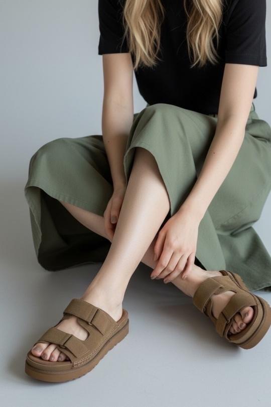 Chaussons, pantoufles Chaussures Taupe ALTAMODA SHOES (Mia Shoes) P1262- HAUTEUR 4 CM Efashion Paris