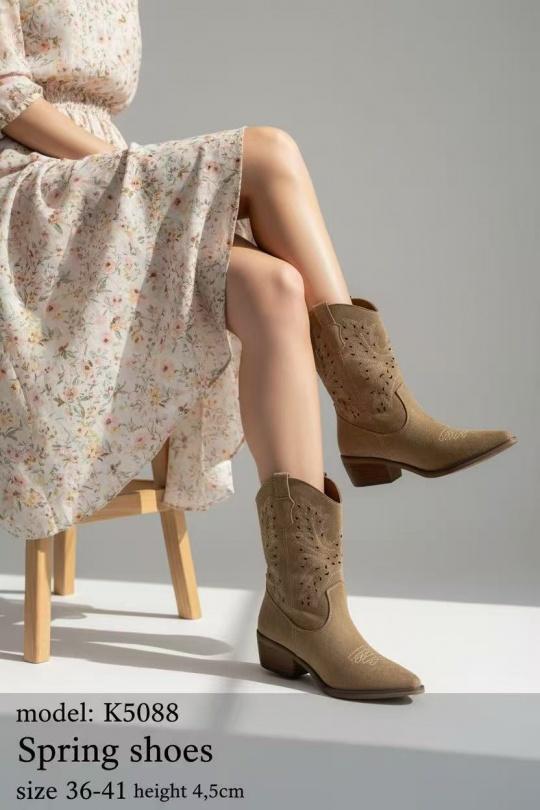 Ankle boots Shoes Caramel ALTAMODA SHOES (Mia Shoes) K5088 Efashion Paris