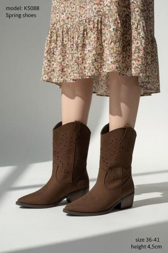 Ankle boots Shoes Caramel ALTAMODA SHOES (Mia Shoes) K5088 Efashion Paris